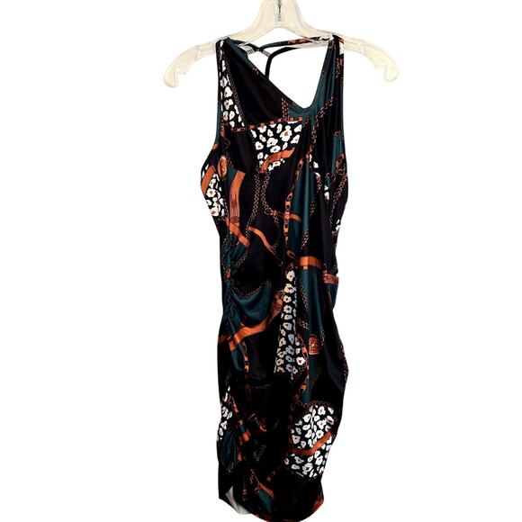 Shein XL Black Body Hugging Open Back Women's Sleeveless Sun Dress Miss 16 18 - Picture 2 of 5